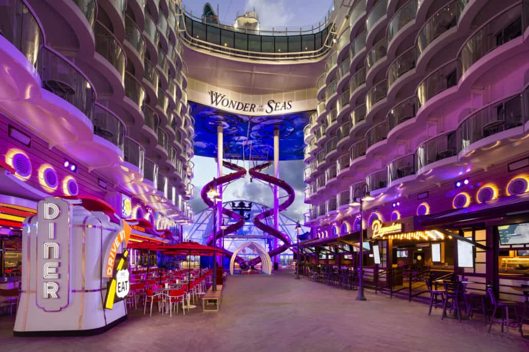 The Boardwalk on Wonder of the Seas