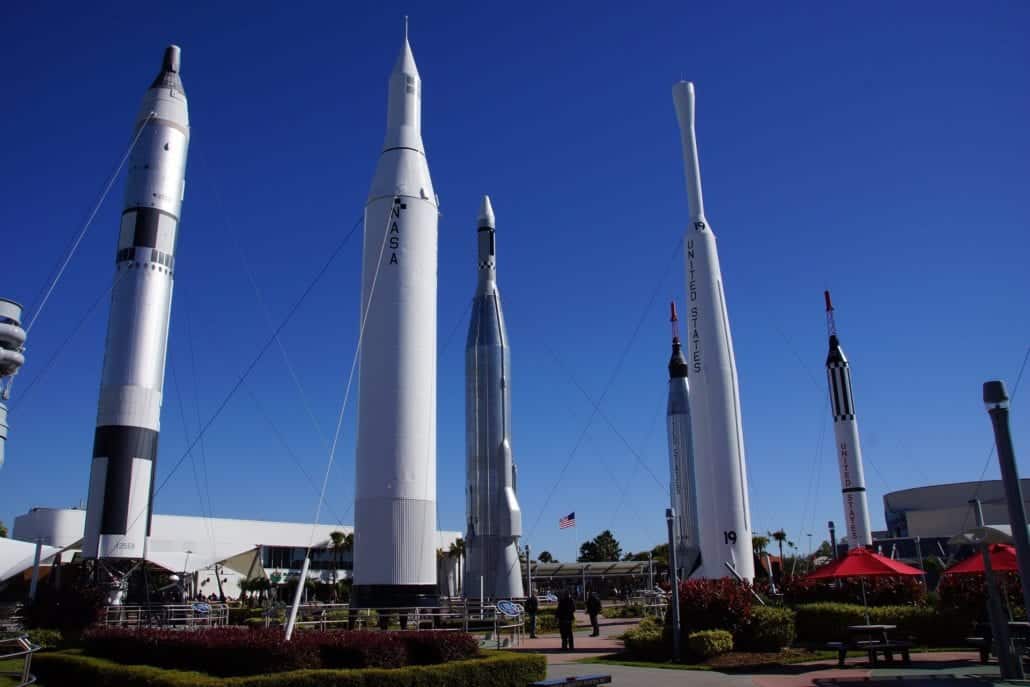 The Rocket Garden near Port Canaveral