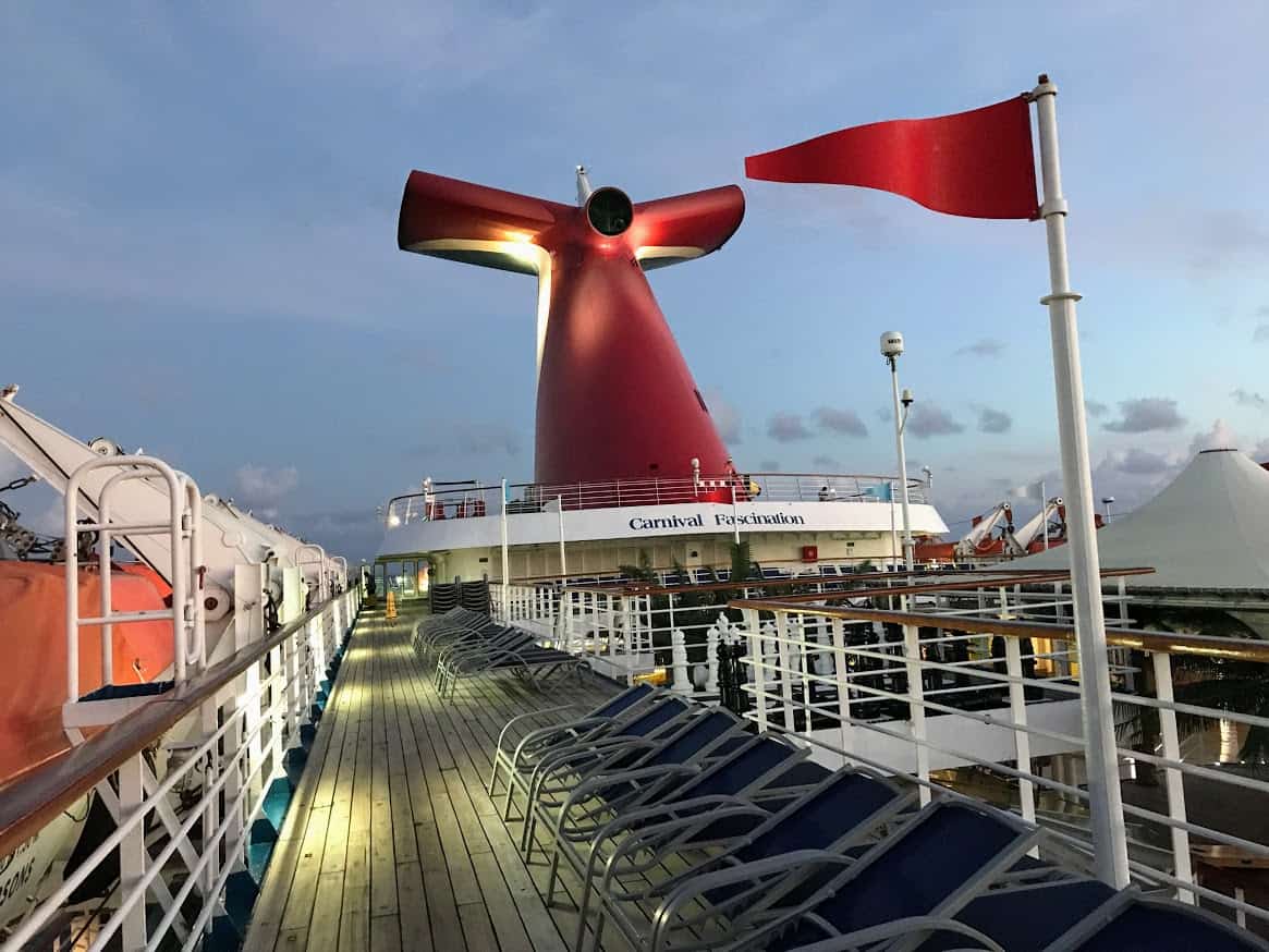 loungers at Carnival Fascination