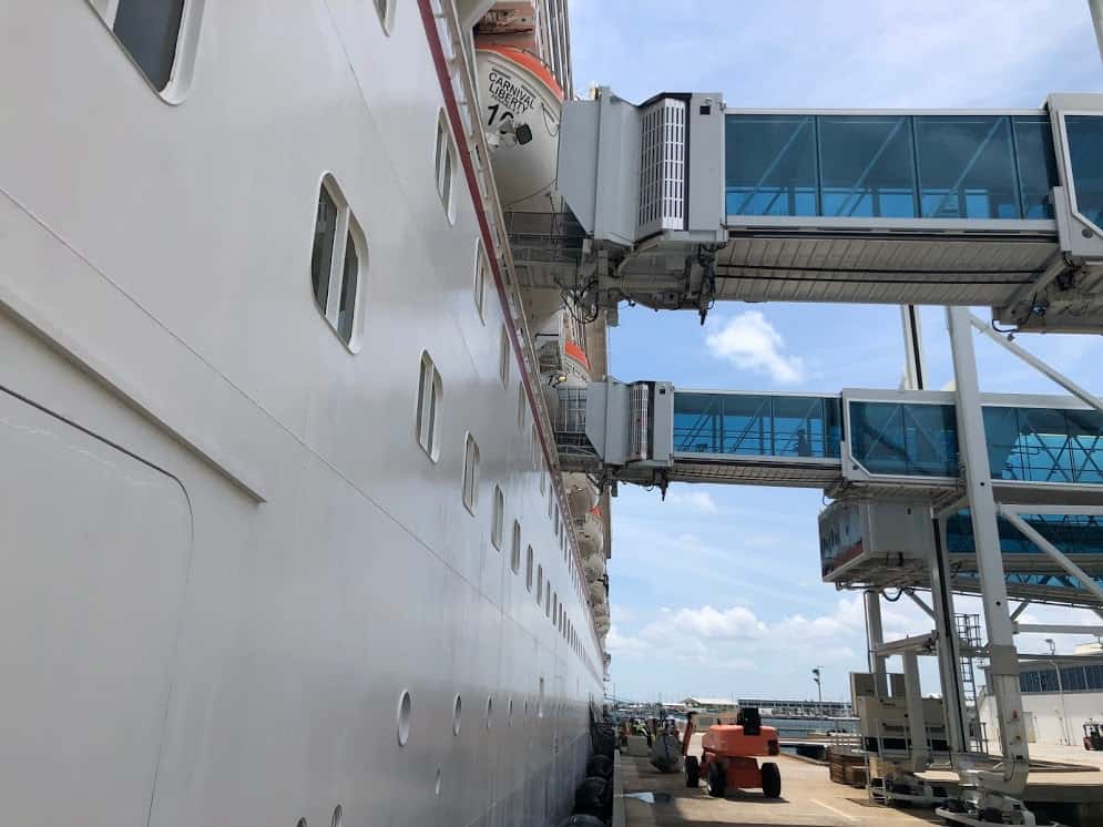 Carnival Liberty boarding