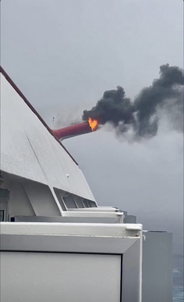 Carnival Freedom 2023 fire lightning strike