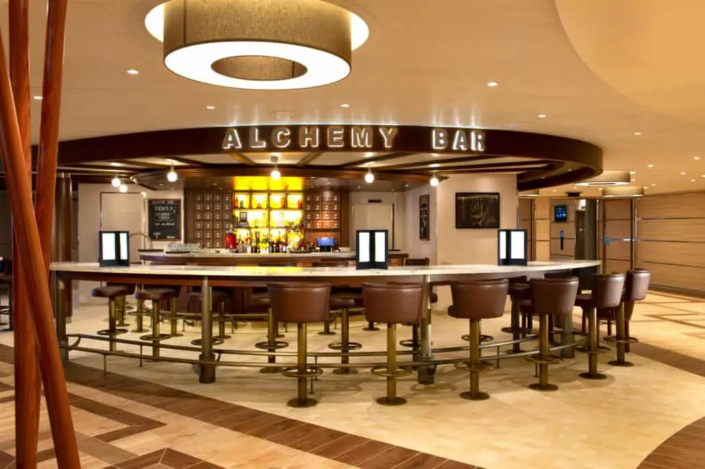 Interior of Alchemy Bar in  Carnival Panorama