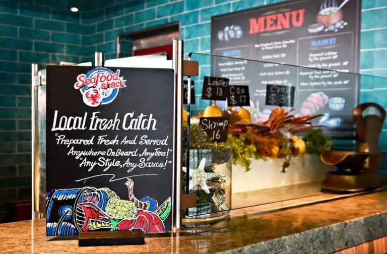 Interior of Seafood Shack in Carnival Cruise Line