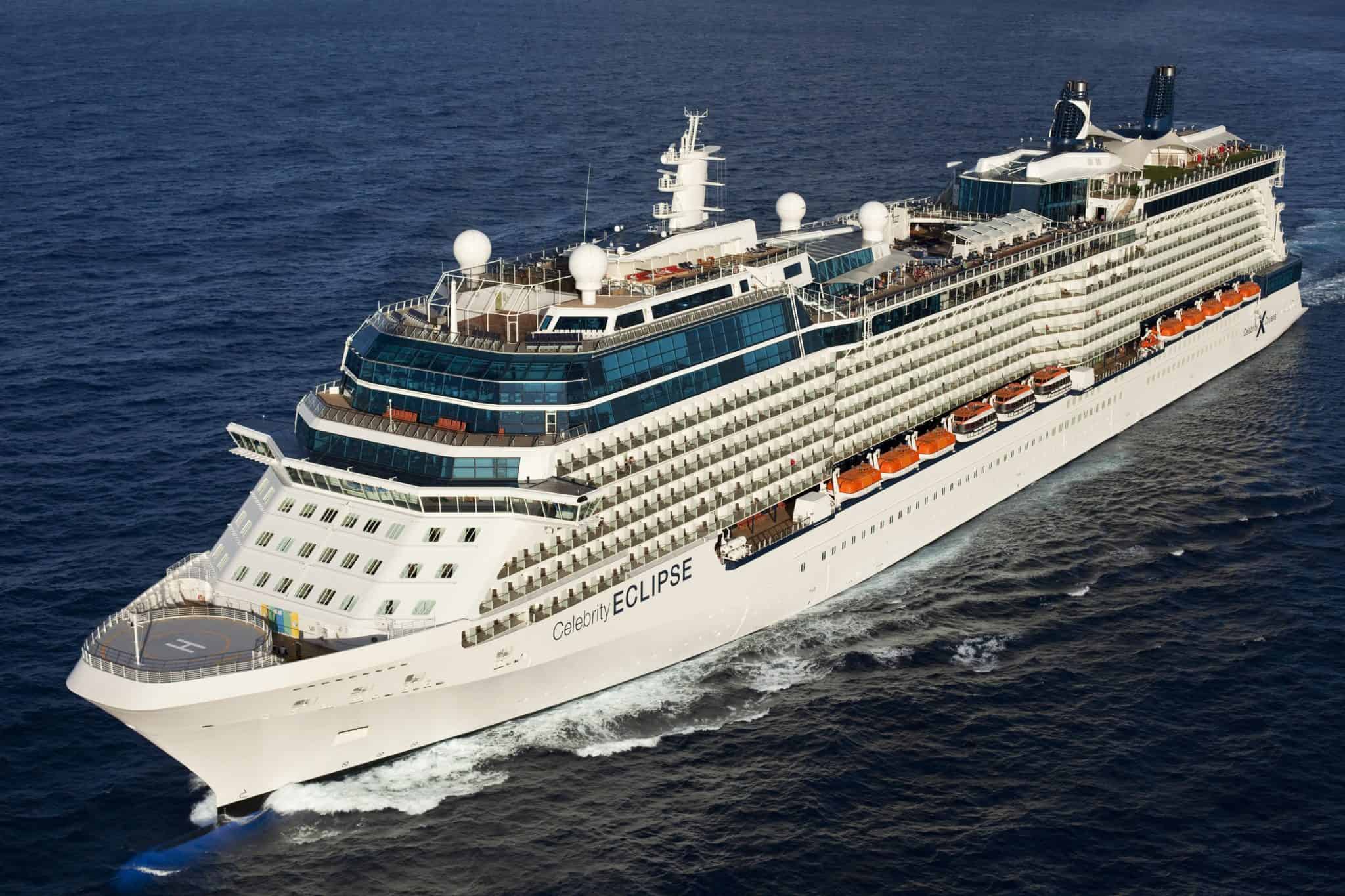 Celebrity Eclipse's aerial view