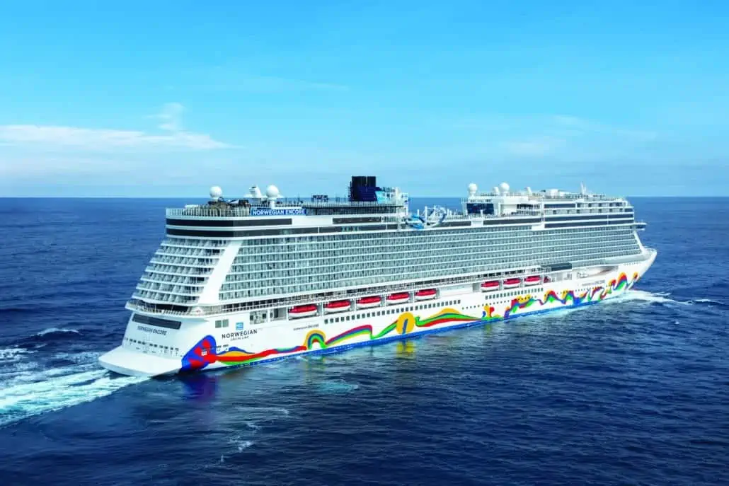 norwegian encore at sea