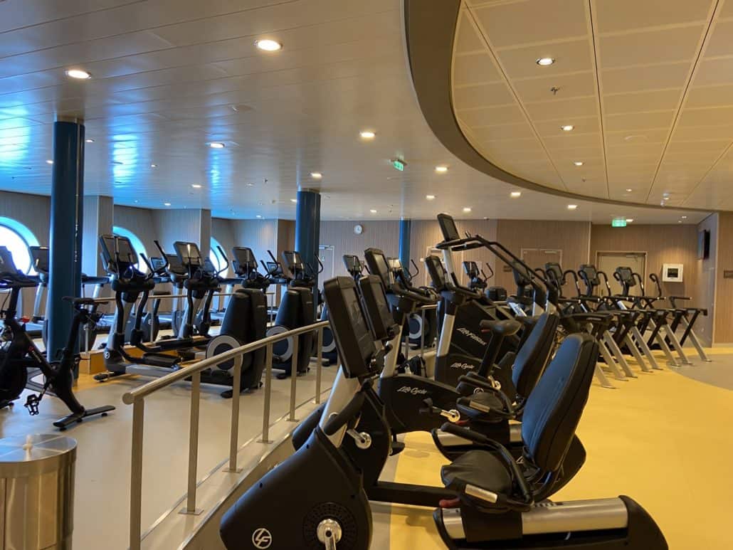 wonder of the seas fitness center gym