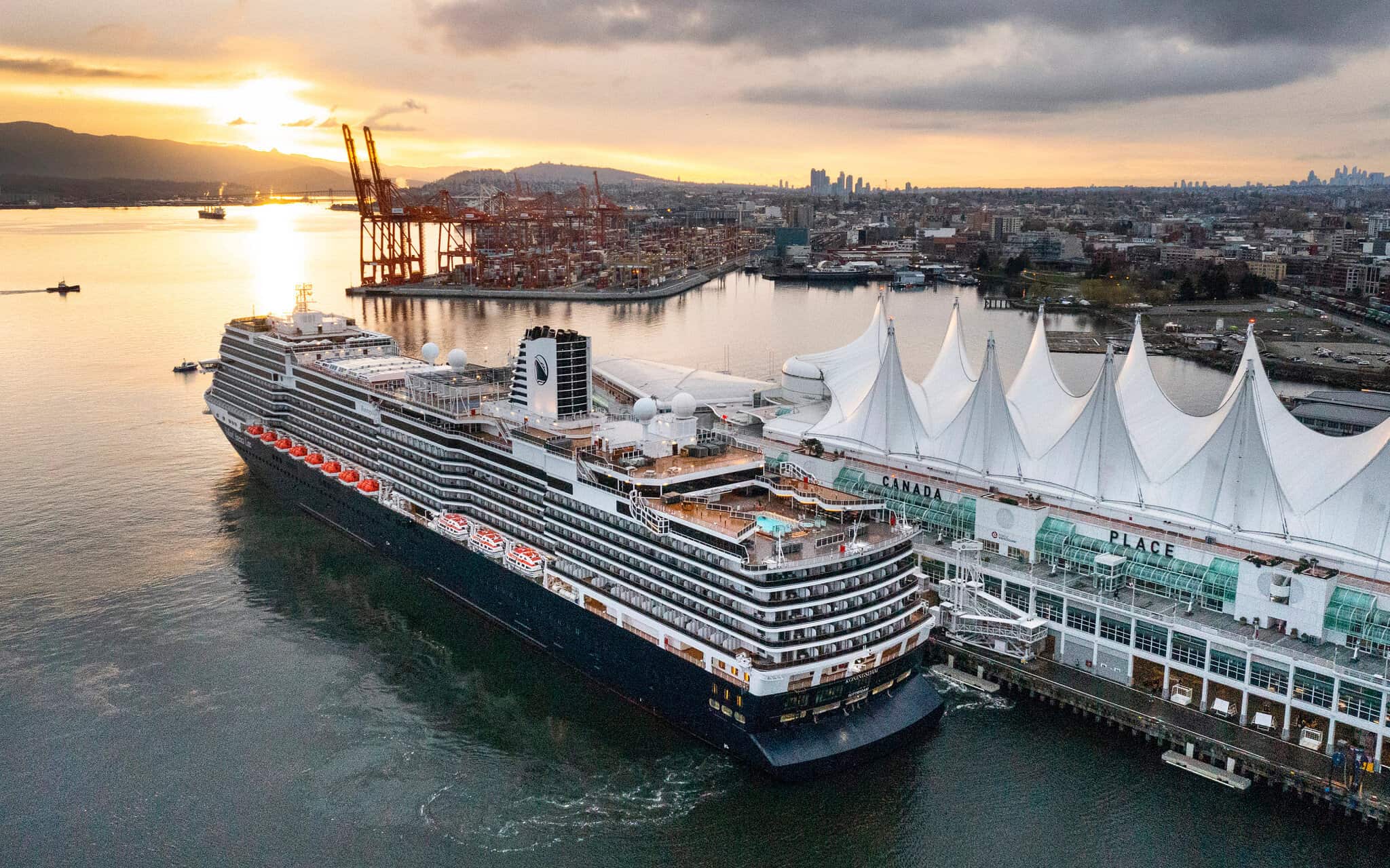 holland america koningsdam vancouver canada place