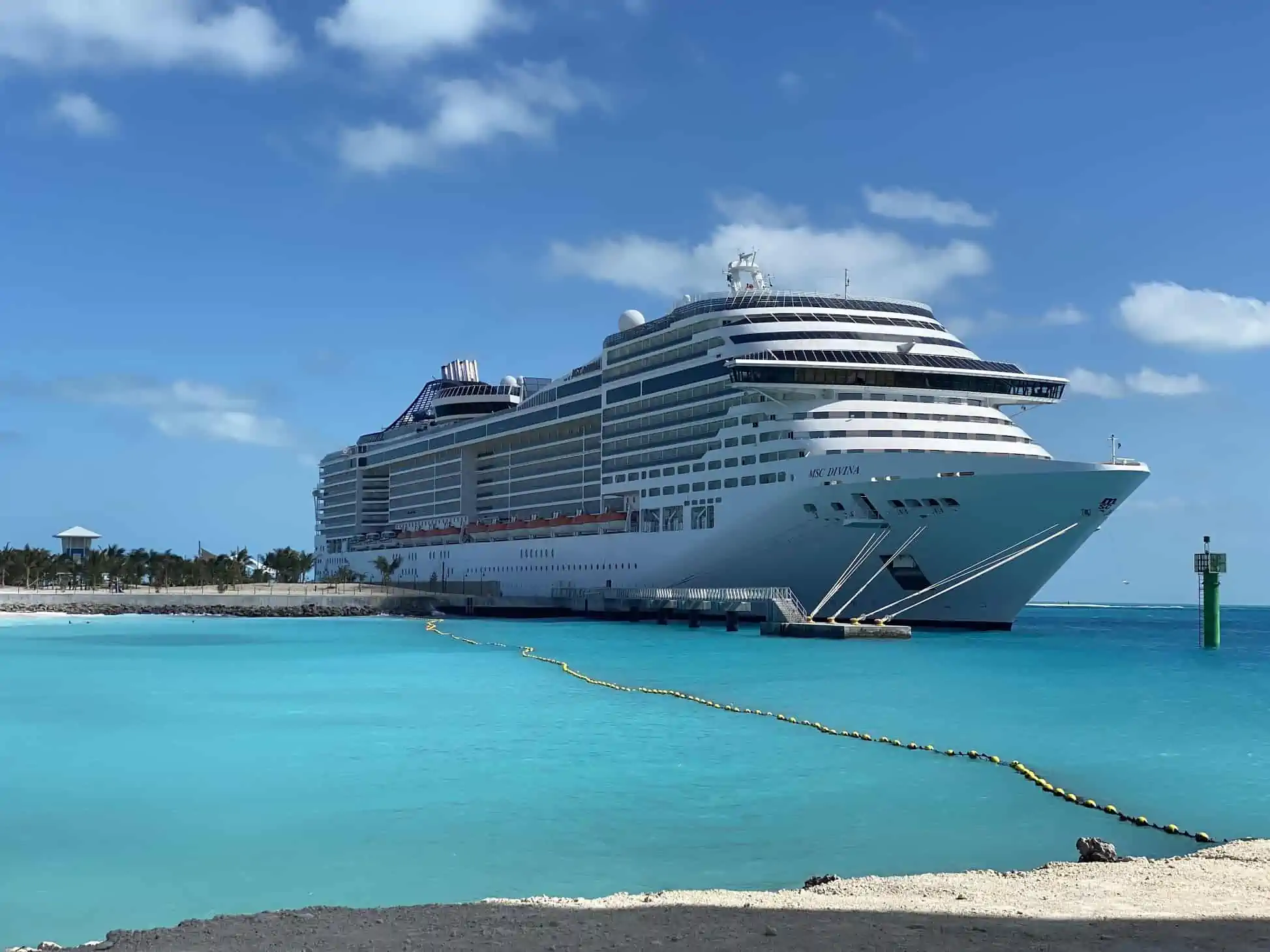 Cruise ship from the Pier