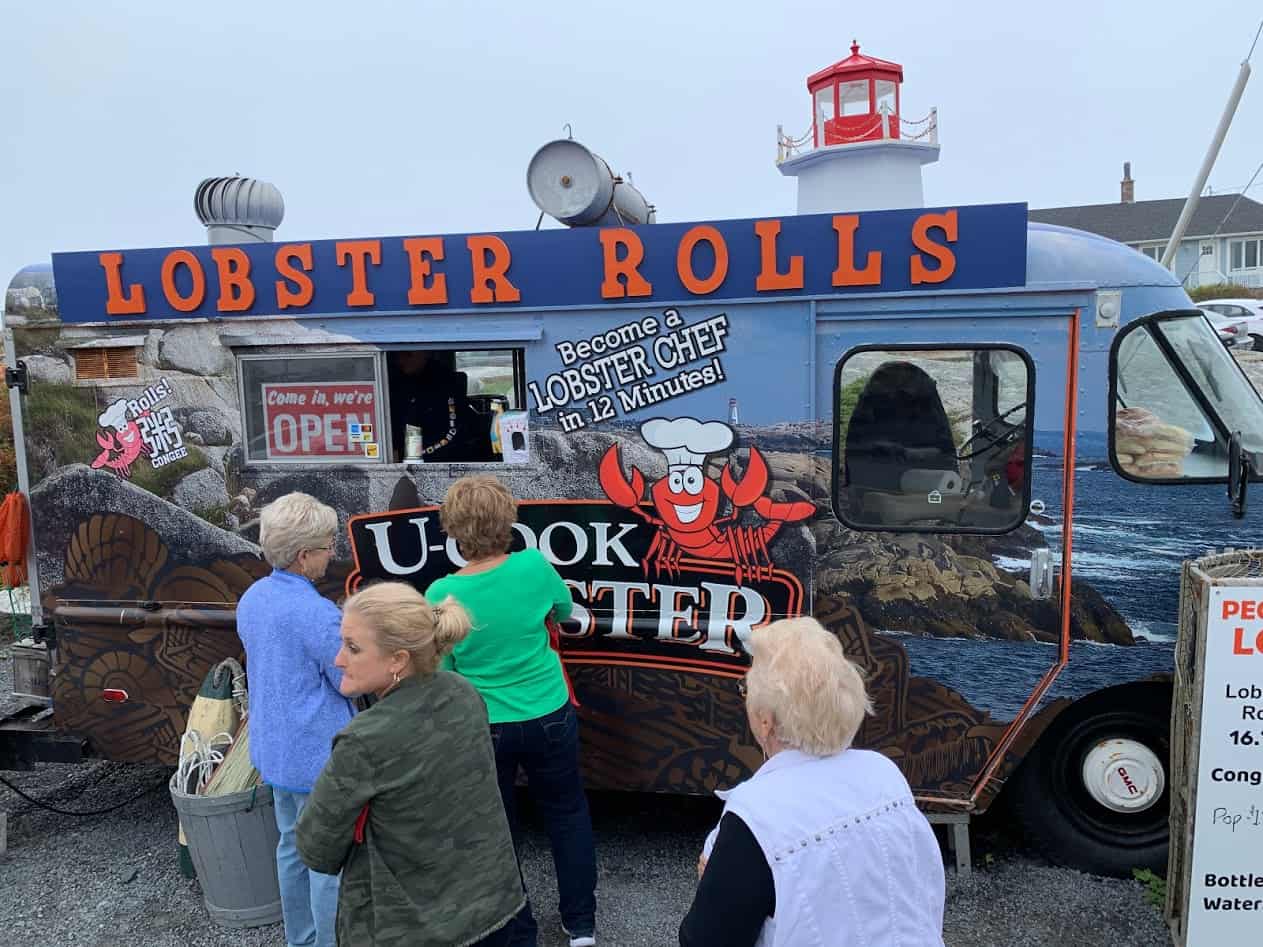 Food trucks in the lighthouse