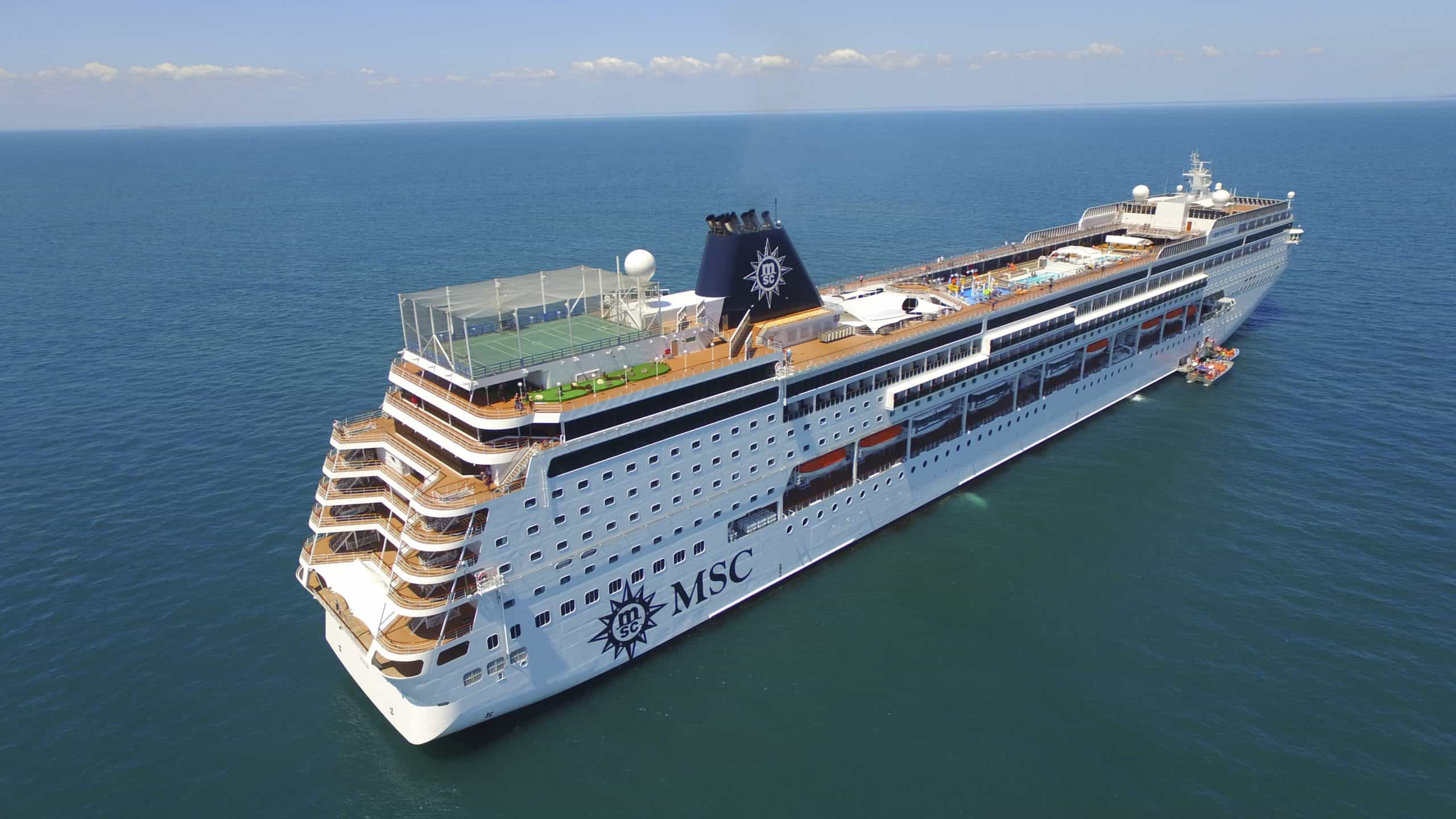 msc sinfonia exterior aerial