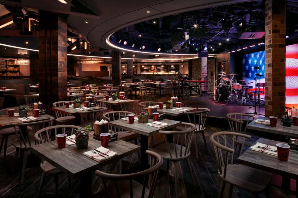 Interior of Q Texas Smokehouse in Norwegian Joy