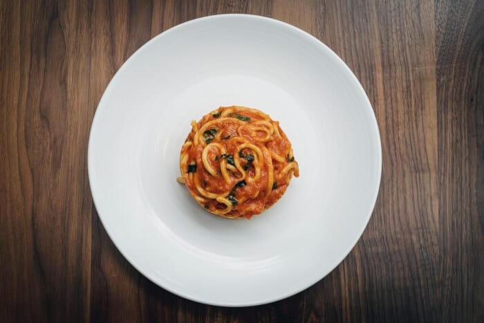 delicious spaghetti on a plate