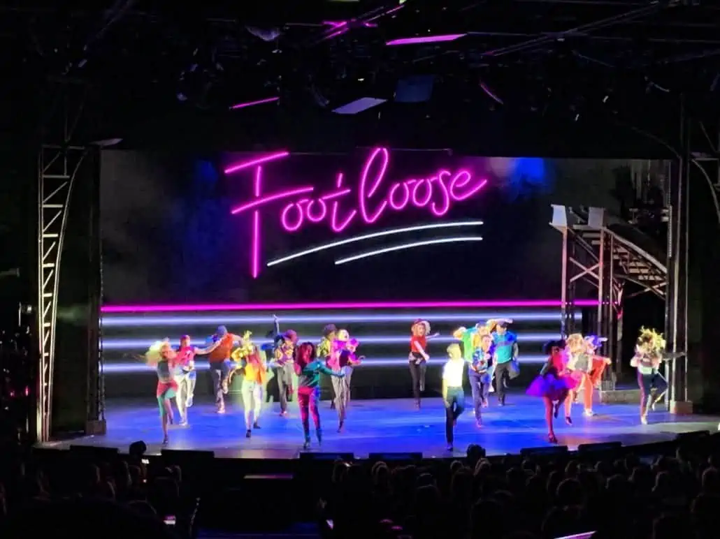 norwegian joy footloose show theater