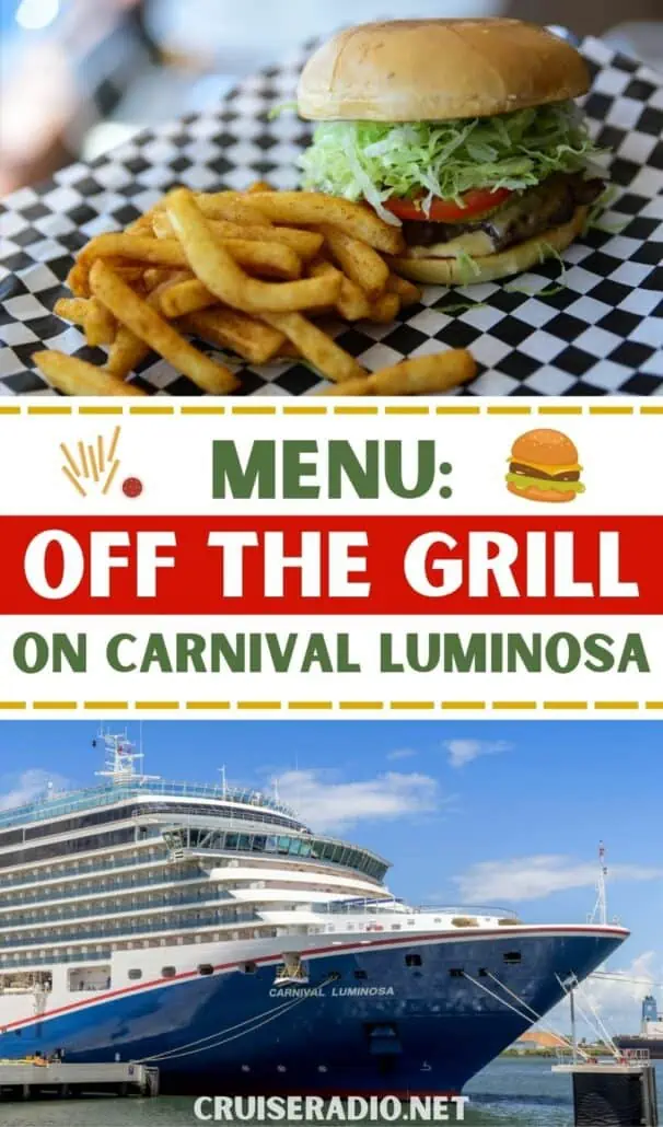 off the grills burgers menu