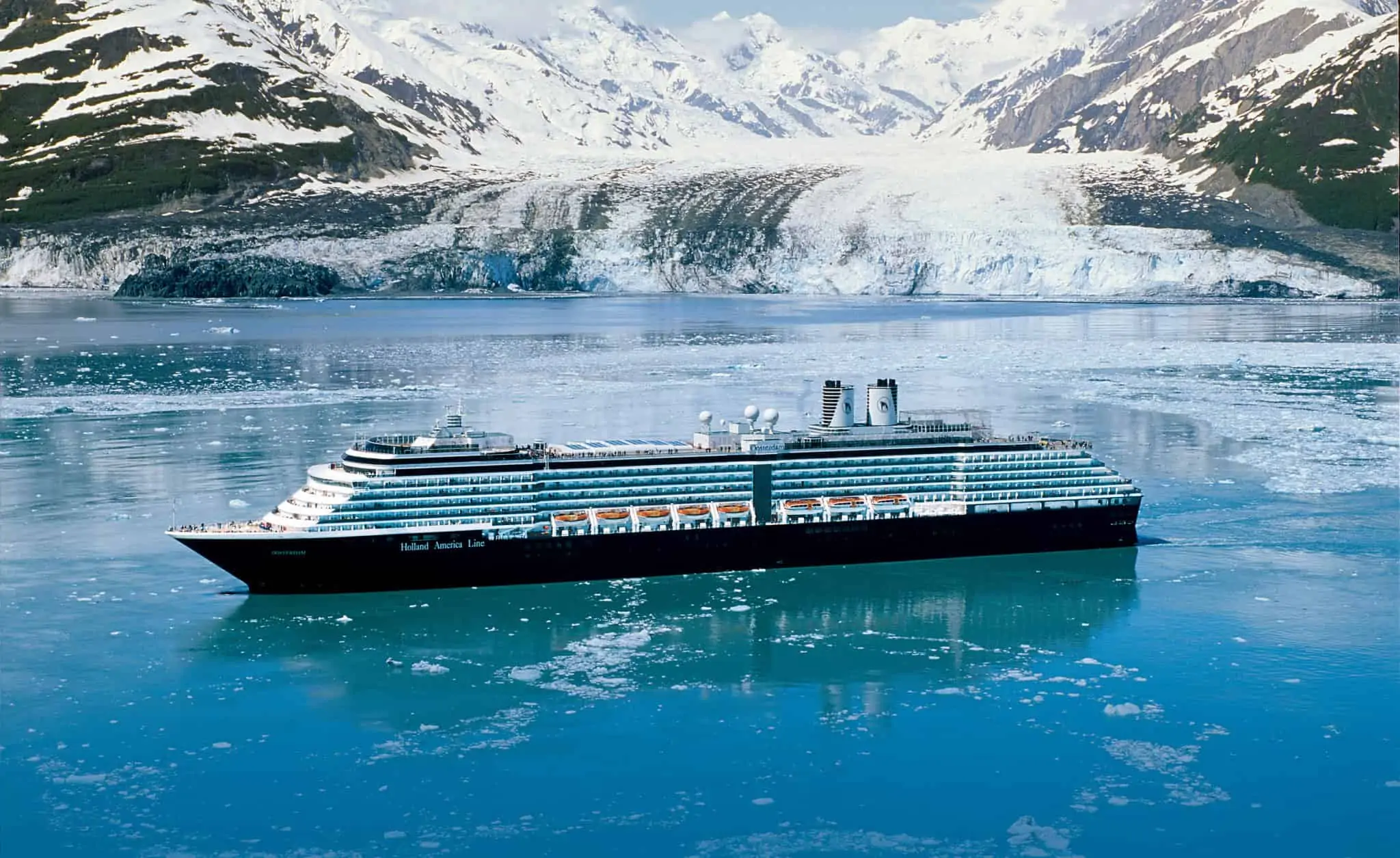 holland america oosterdam alaska glacier