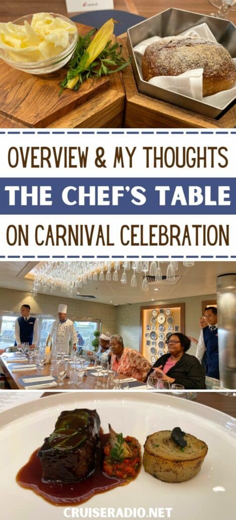 overview and my thoughts: the chef's table on carnival celebration