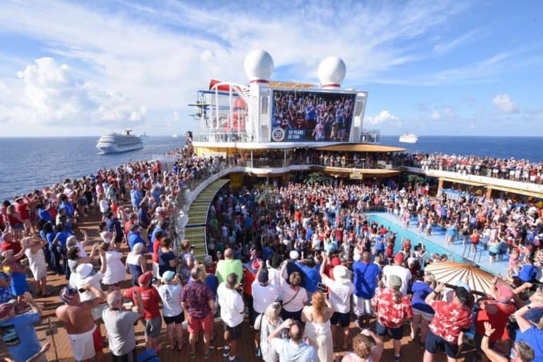 carnival cruise 50th birthday deck party meetup