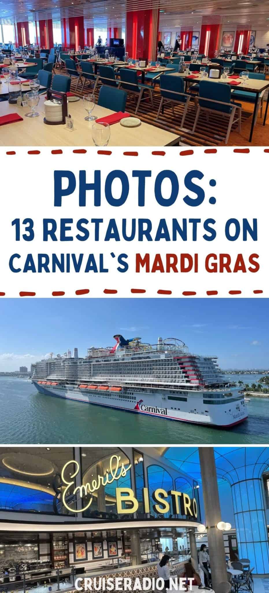 photos: 13 restaurants on carnival's mardi gras