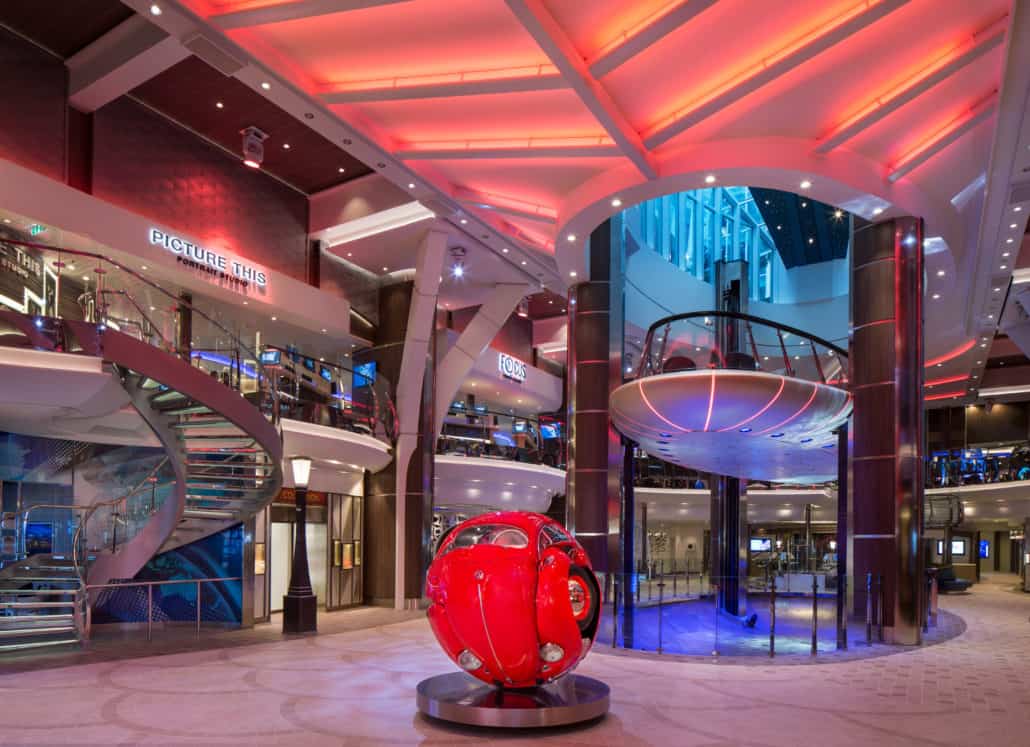 Interior of Rising Tide Bar in Royal Caribbean 