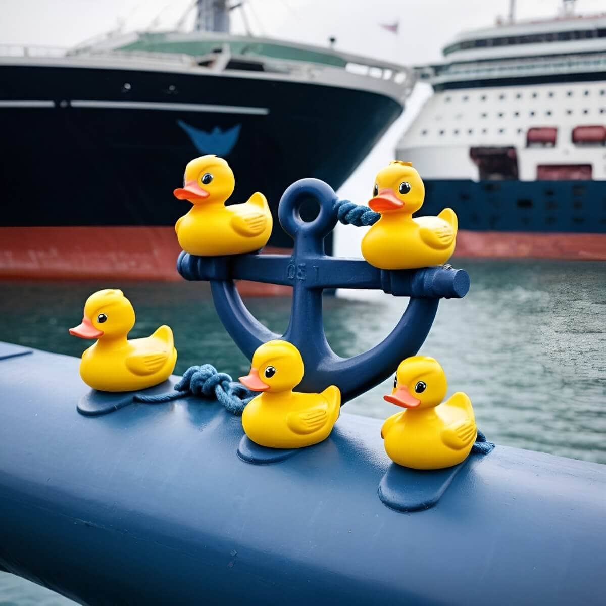 cruise ducks in the anchor