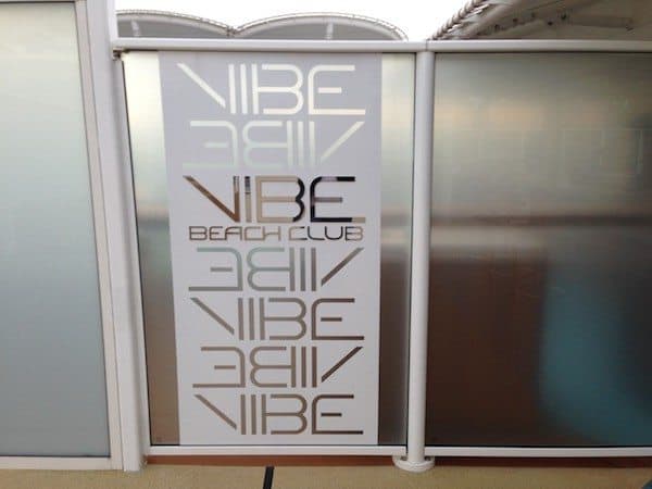 Entrance to the Vibe Beach Club