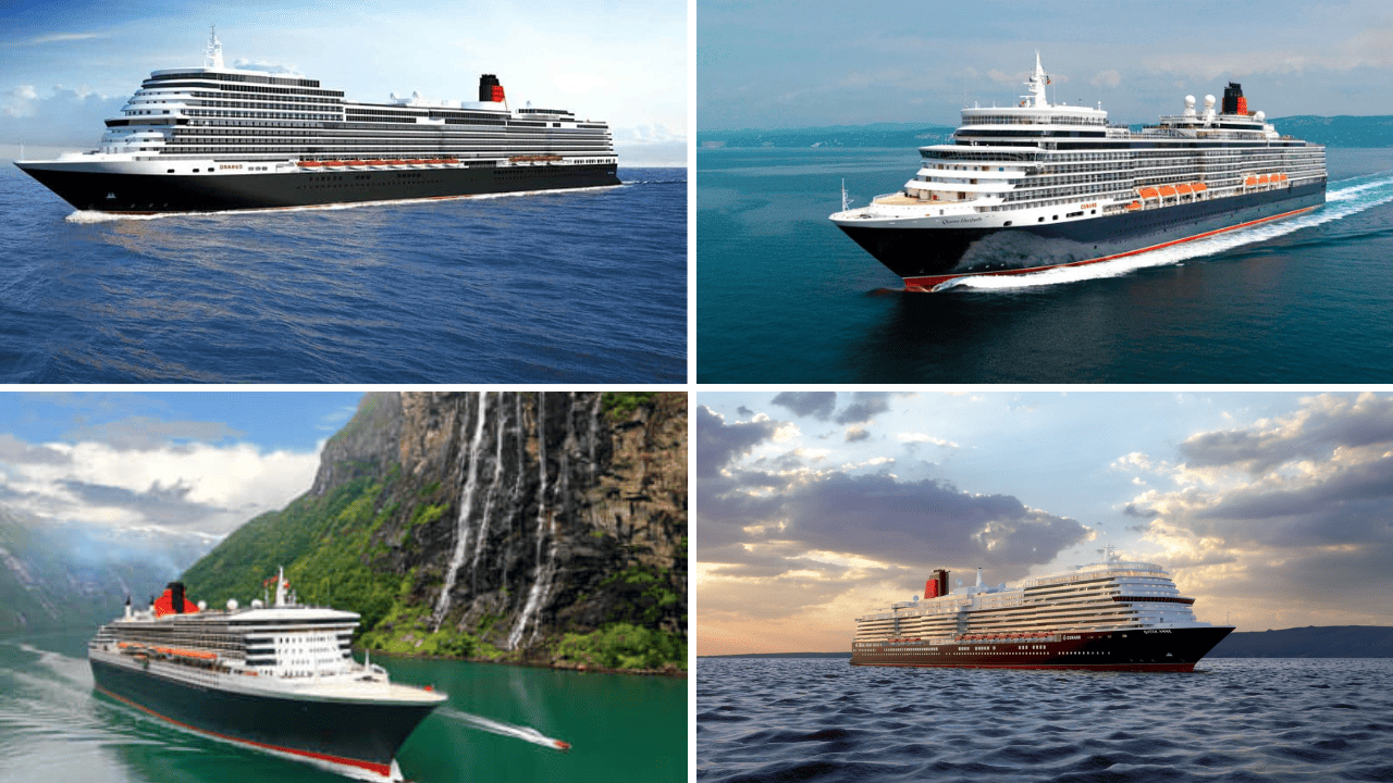 Cunard Ships by Size