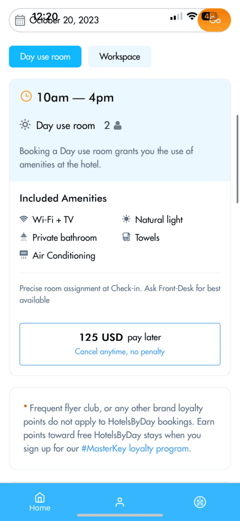 day use hotel app nyc review