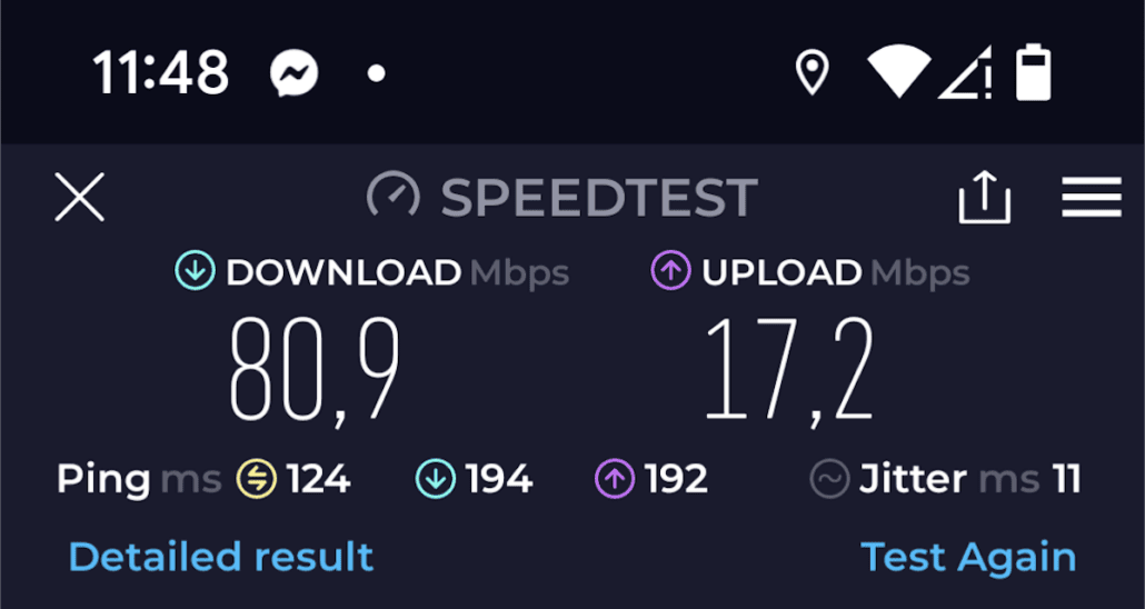 ms koningsdam wifi speed test